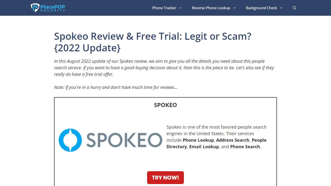 Spokeo Review & Free Trial: Legit or Scam? {2022 Update}