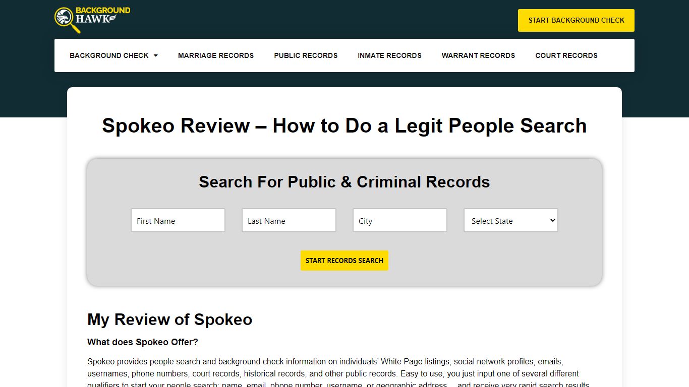 Spokeo Review - How to Do a Legit People Search